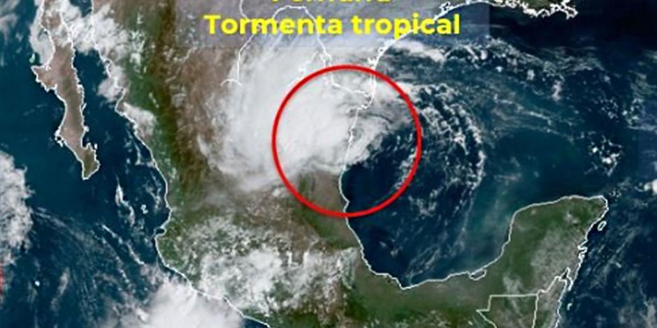 Tormenta tropical "Fernand" toca tierra en Tamaulipas