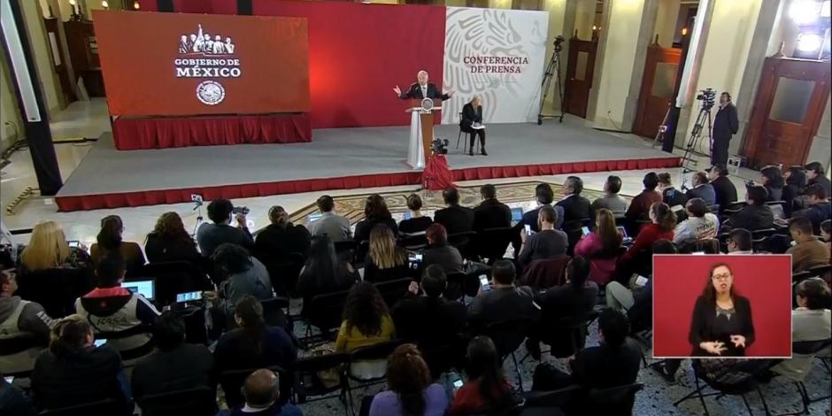 Andrés Manuel López Obrador y su mañanera del 19 de febrero