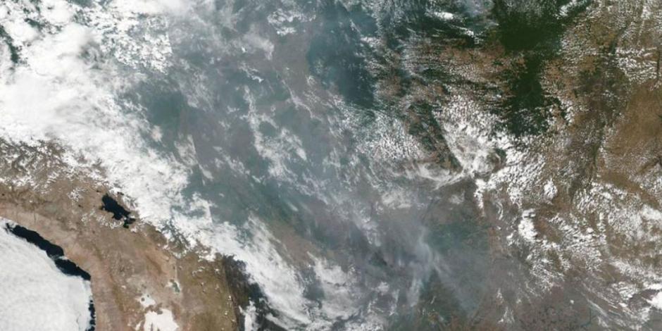 Así se ve desde el espacio el voraz incendio que consume el Amazonas