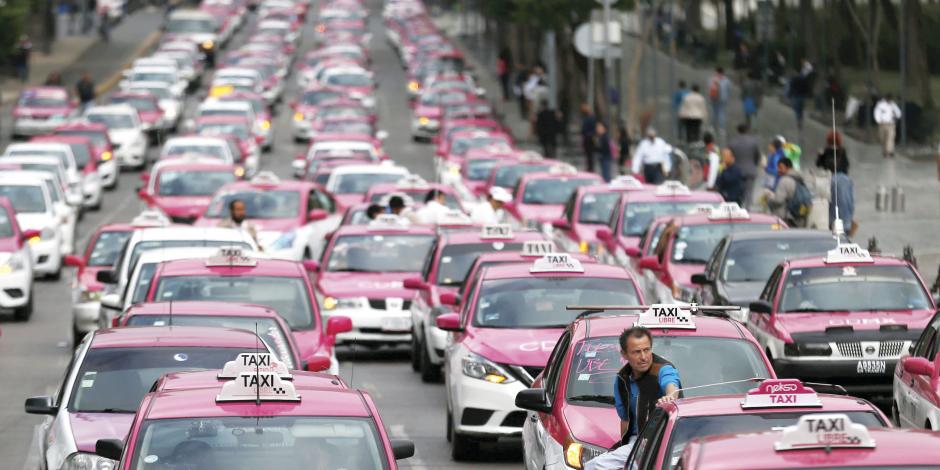 Taxis mandan mensaje de fuerza a apps... y a la autoridad