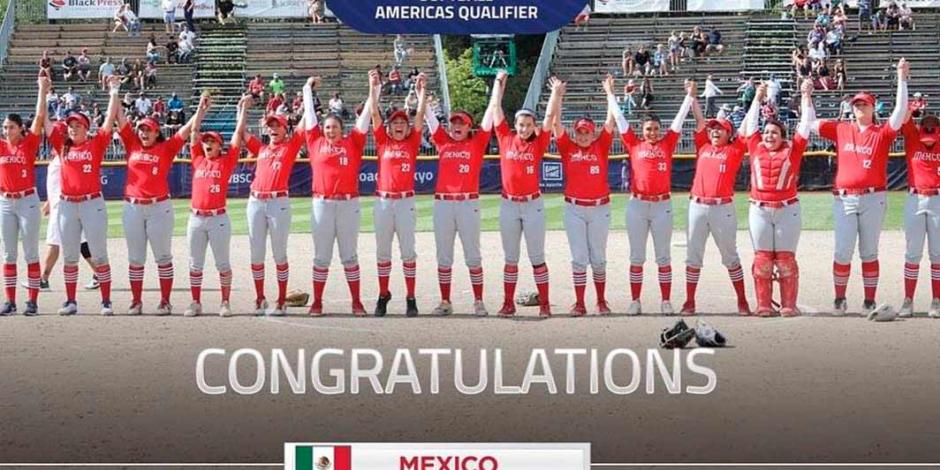 Softbol femenil de México logra pase histórico a Olímpicos de Tokio