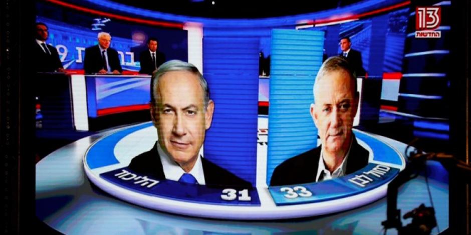Empate técnico en Israel entre Netanyahu y Gantz