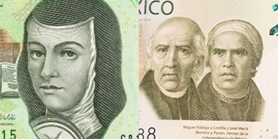 Banco de México quita a mujeres de plantilla de billetes