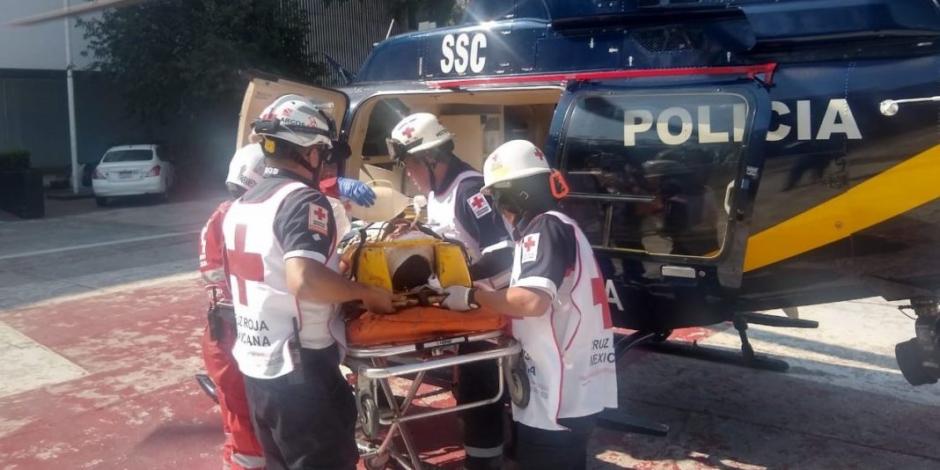 En Polanco, 3 hombres caen desde 20 metros de altura de un edificio