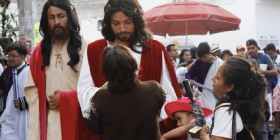 Minuto a minuto la pasión de Cristo en Iztapalapa