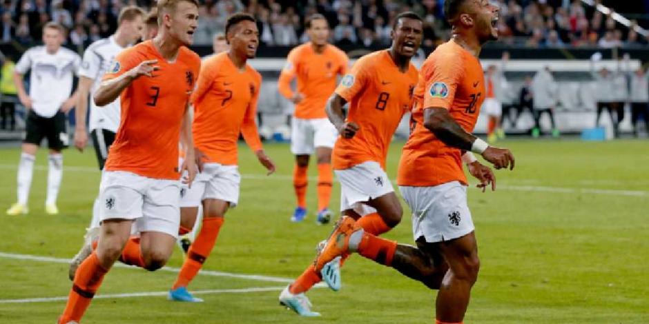 Holanda golea a Alemania en eliminatorias para la Euro 2020