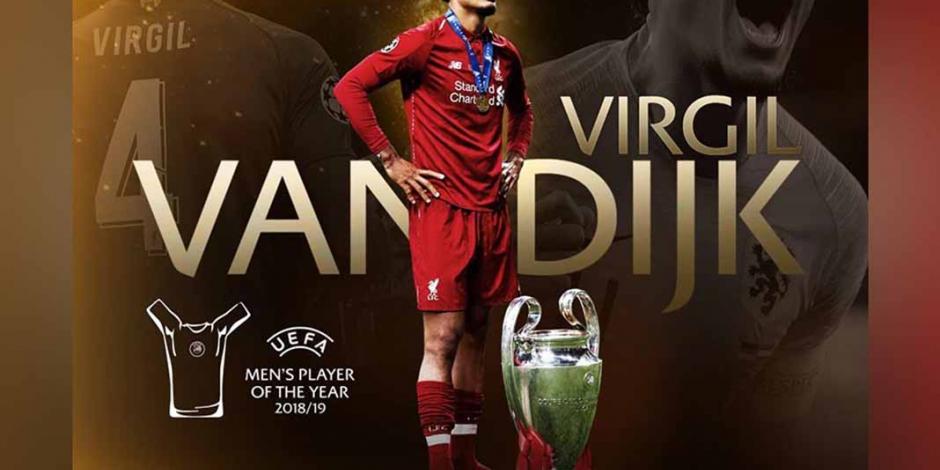 Virgil Van Dijk es el mejor futbolista de la UEFA