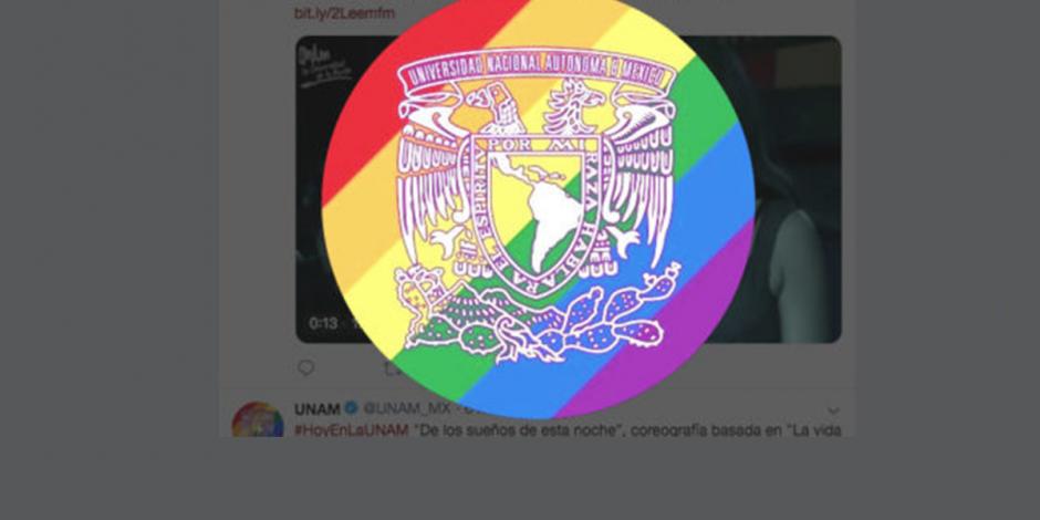 La UNAM incluye colores de la diversidad sexual en sus redes sociales