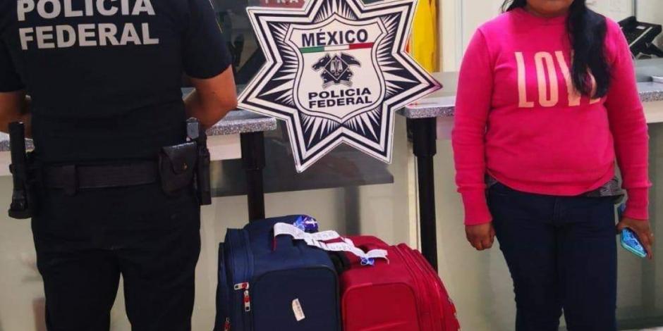 Cae mujer con 12 kilos de cocaína en el aeropuerto de Cancún