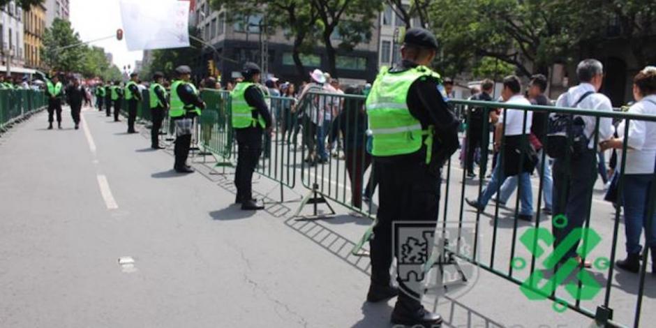 Refuerzan presencia policial en alcaldías capitalinas por festejos patrios