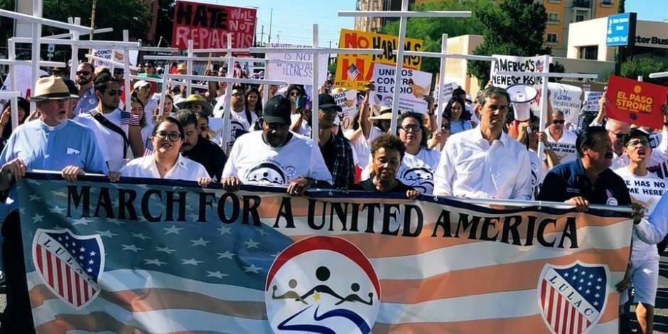 Protestan en El Paso por ataque armado de hace 8 días