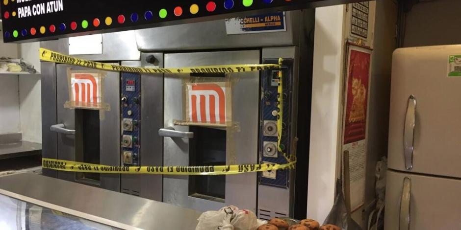 Suspenden locales de pizza, pastes y hamburguesas al interior del Metro
