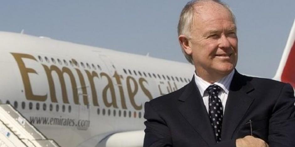 Anuncia presidente de Emirates Airlines salida en junio próximo