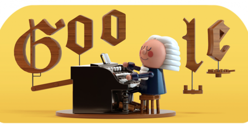 Google rinde tributo a Bach lanzando primer "Doodle" en su página