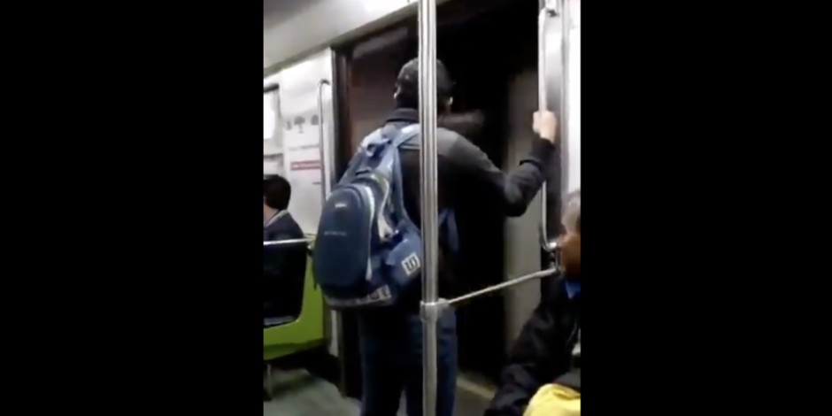 VIDEO: Vagón del Metro en L3 se viraliza por avanzar con puertas abiertas