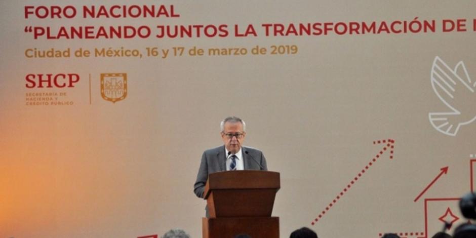 Inaugura Carlos Urzúa Foro Nacional, Planeando Juntos la Transformación de México