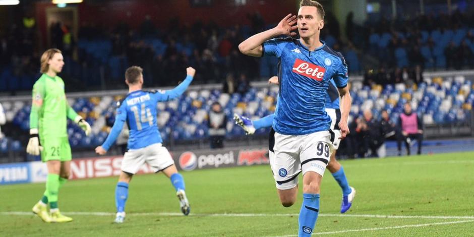 Napoli logra su pase a octavos de Champions con goleada sobre Genk