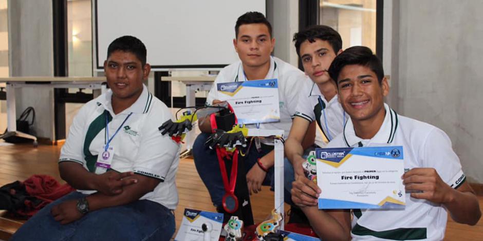 Robot bombero del Conalep representará a México en Mundial de robótica