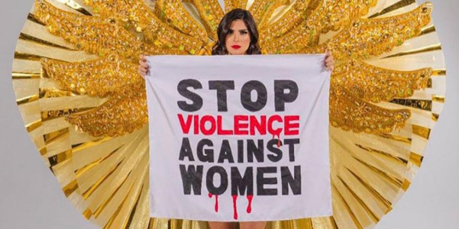 Miss Brasil protesta en Miss Universo por violencia contra las mujeres (VIDEO)
