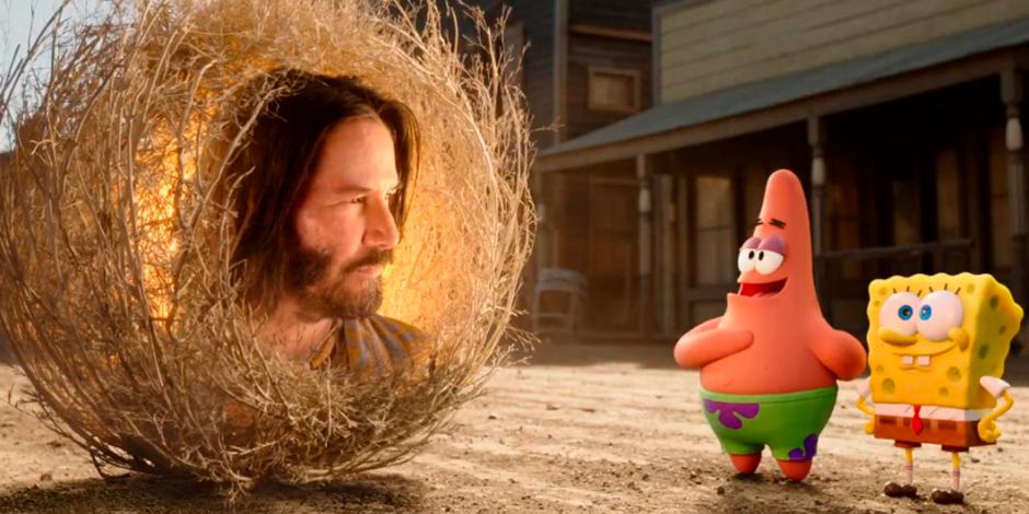 Lanzan nuevo trailer de "Bob Esponja: Al rescate"... con Keanu Reeves