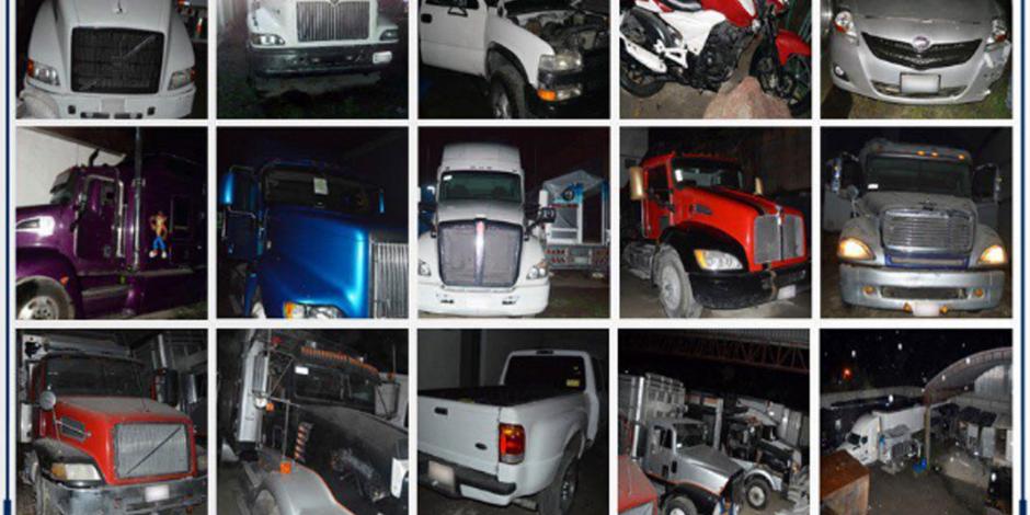 Un detenido y 15 vehículos asegurados tras cateo en bodega en Acajete, Puebla