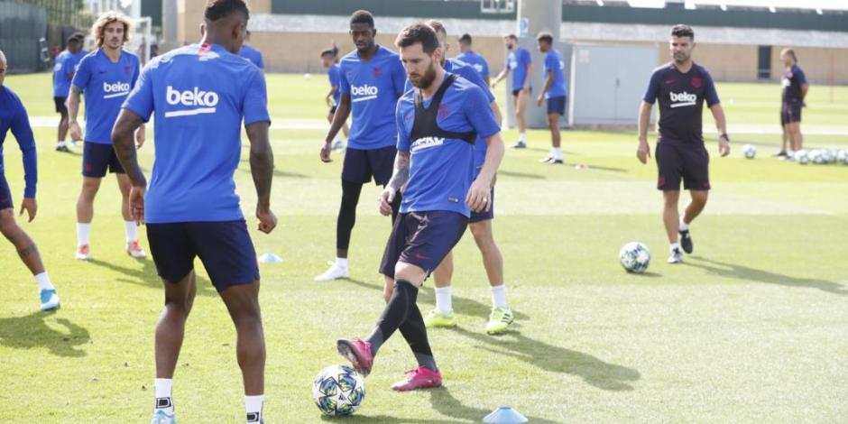 Lionel Messi regresa a los entrenamientos con el Barcelona