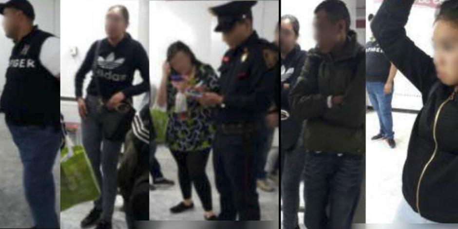 Detienen a banda que robaba celulares en el Metro