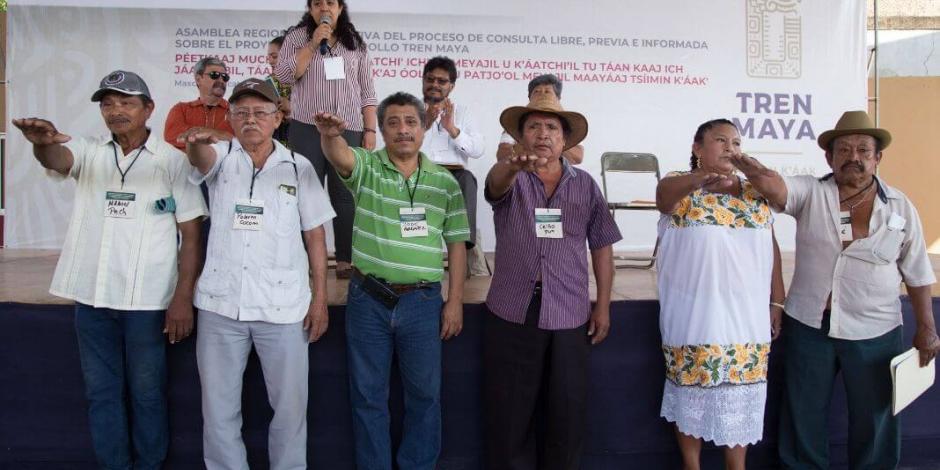 Comunidades indígenas aceptan Tren Maya en primer día de consulta