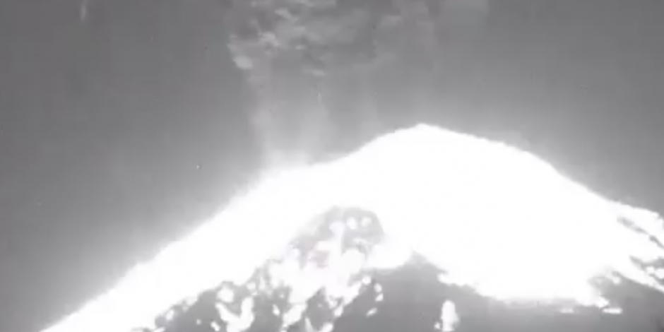 VIDEO: Popocatépetl registra nueva explosión