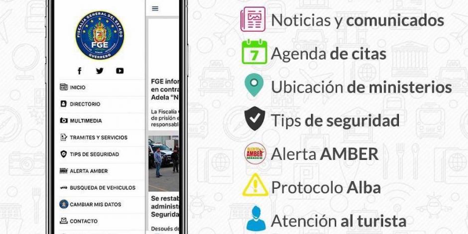 Fiscalía de Guerrero lanza aplicación para usar en caso de emergencia