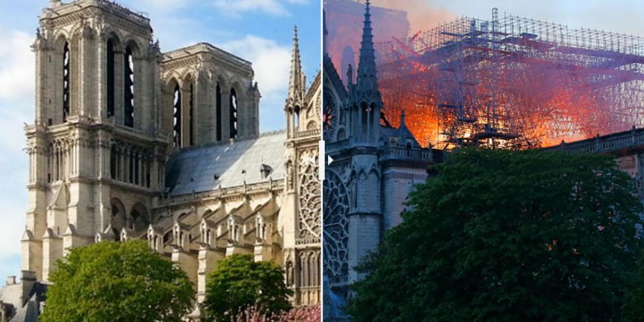 INTERACTIVO: Antes y después del incendio en Catedral de Notre Dame