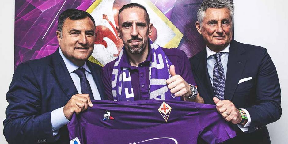 Franck Ribery es el flamante refuerzo de la Fiorentina