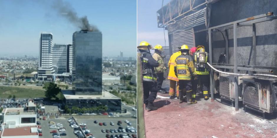 VIDEO: Se registra un incendio en la Torre Titanium, en Puebla