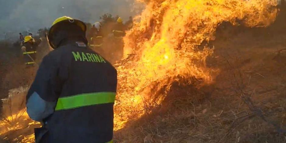 FOTOS y VIDEO: Sofocan 60 por ciento de incendios en Baja California