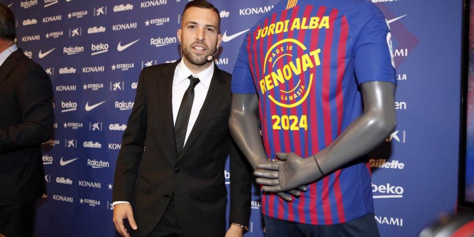 Jordi Alba renueva con el Barcelona por cinco años más