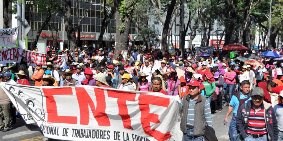 Marcha de la CNTE afectará tránsito de la Ciudad de México