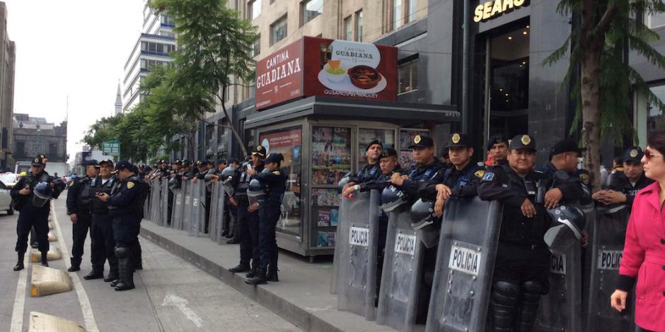 Arranca operativo de seguridad por festejos patrios en el Zócalo