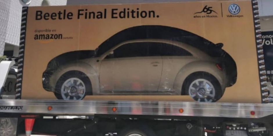 Amazon entrega primer coche Beetle dentro de caja en México