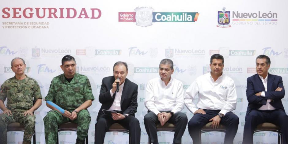 Reconoce Durazo estrategia de coordinación entre Tamaulipas, Coahuila y Nuevo León