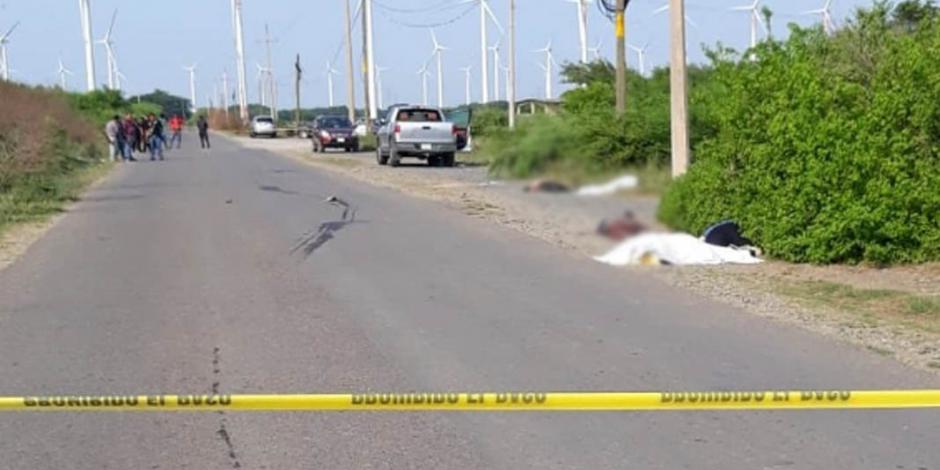 Reportan seis muertos tras balacera en carretera La Venta, en Oaxaca
