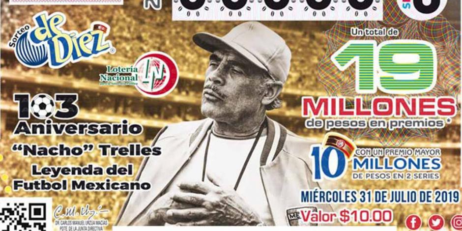 Loteria Nacional presenta billete en homenaje a Nacho Trelles
