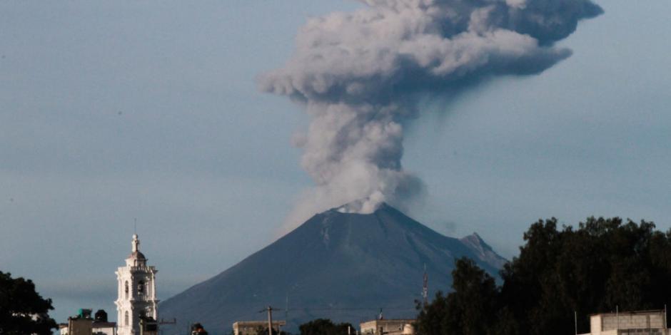 Cae ceniza en Tláhuac, Tlalpan y Xochimilco por explosión del Popo