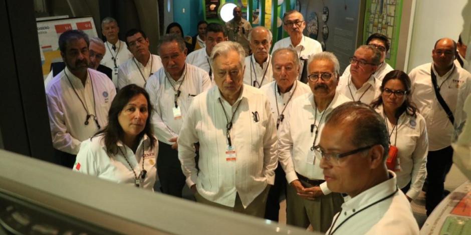 Rocío Nahle y Manuel Bartlett visitan central nucleoeléctrica en Veracruz