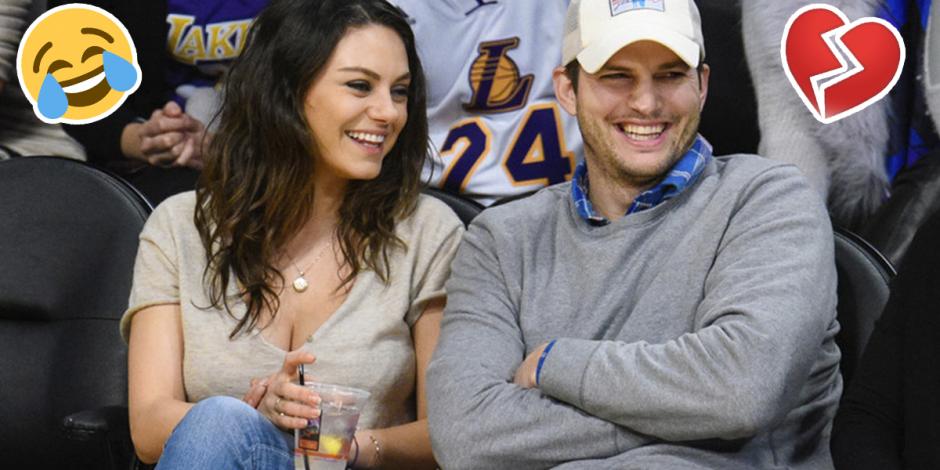 Ashton Kutcher y Mila Kunis se burlan de los rumores de su separación