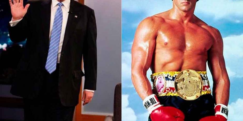 Donald Trump se transforma en Rocky Balboa e internet enloquece