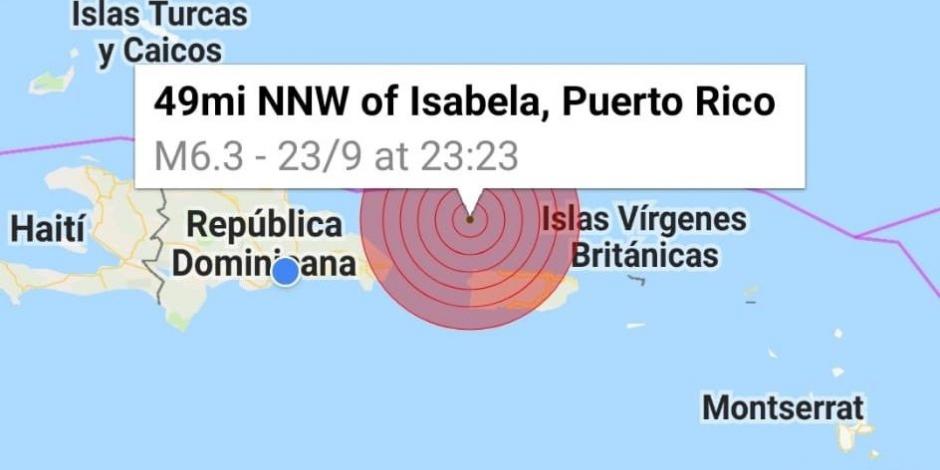Terremoto de 6.3 grados sacude costas de Puerto Rico