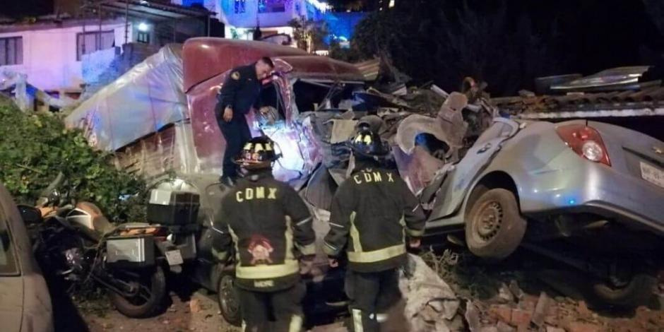 Choca tráiler contra varios autos en la México-Cuernavaca