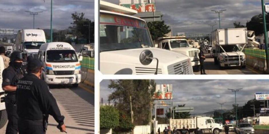 Transportistas de AMOTAC inician bloqueos y paros en Guerrero