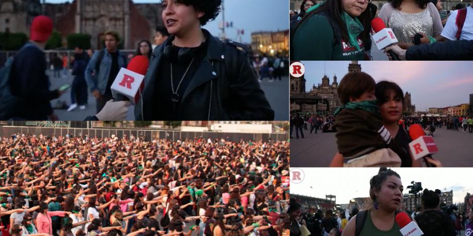Las voces feministas de la manifestación en el Zócalo (ENTREVISTAS)