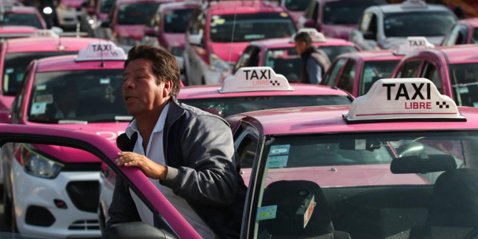 Taxistas anuncian nueva movilización para el próximo lunes